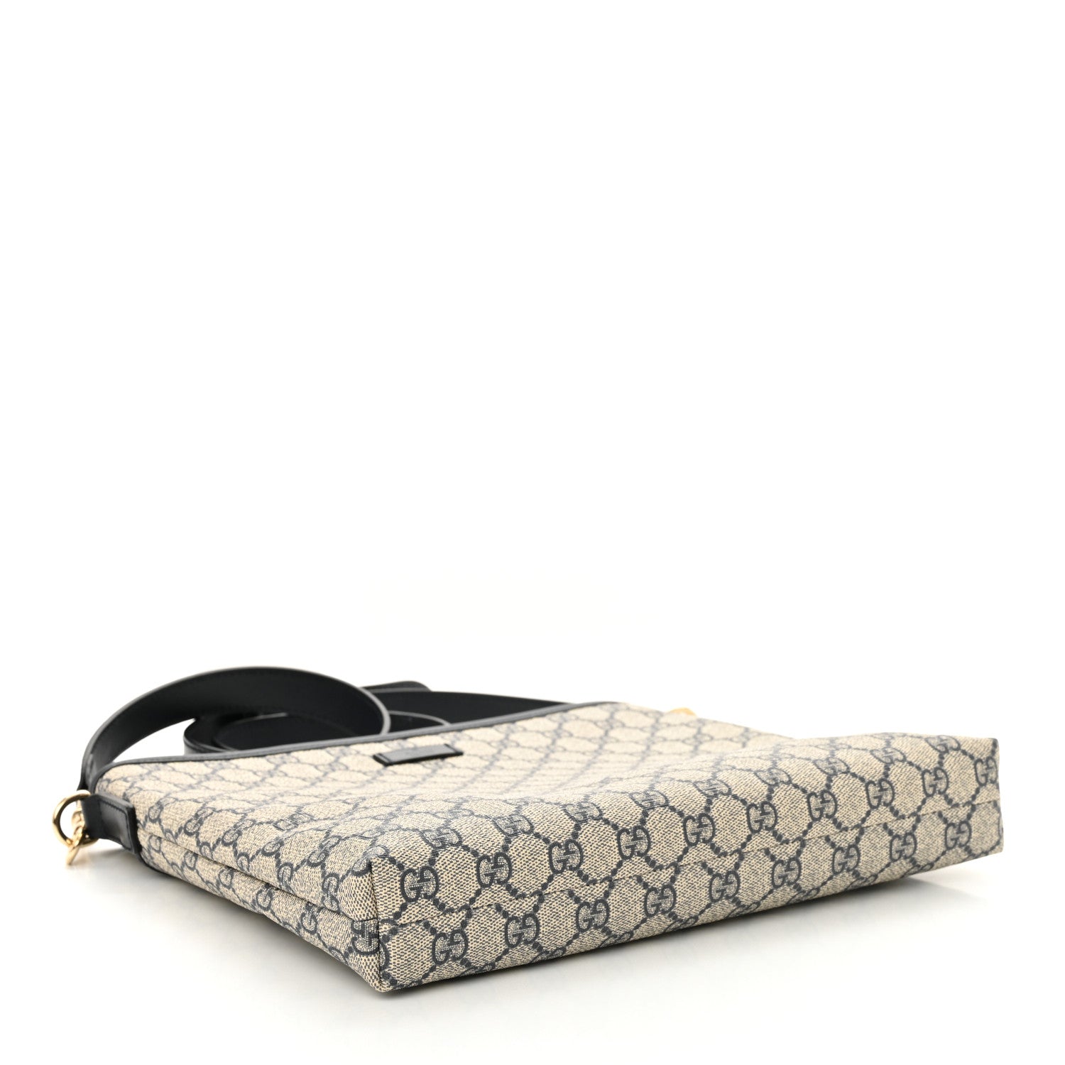 Gucci GG Plus Monogram Medium Flat Messenger Bag Navy 4 of 10