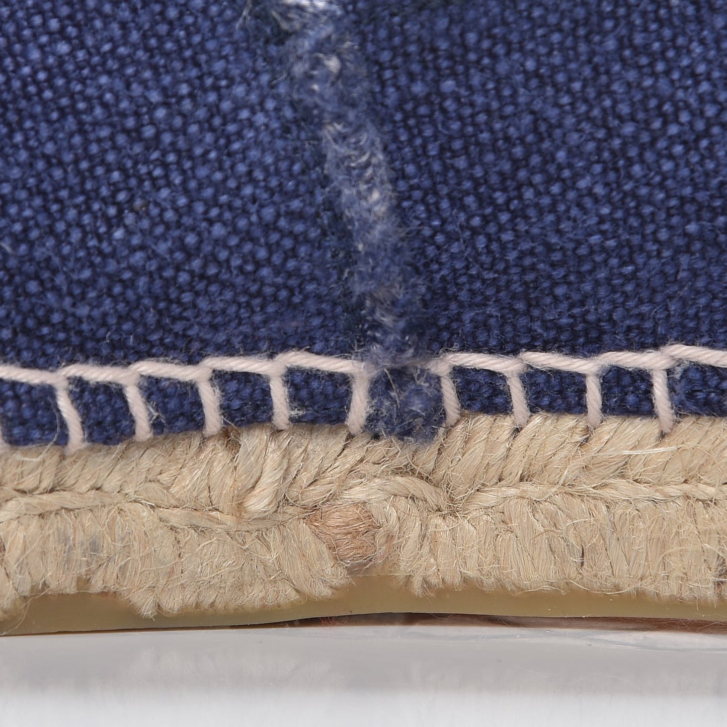 Linen CC Espadrilles 35 Blue Black