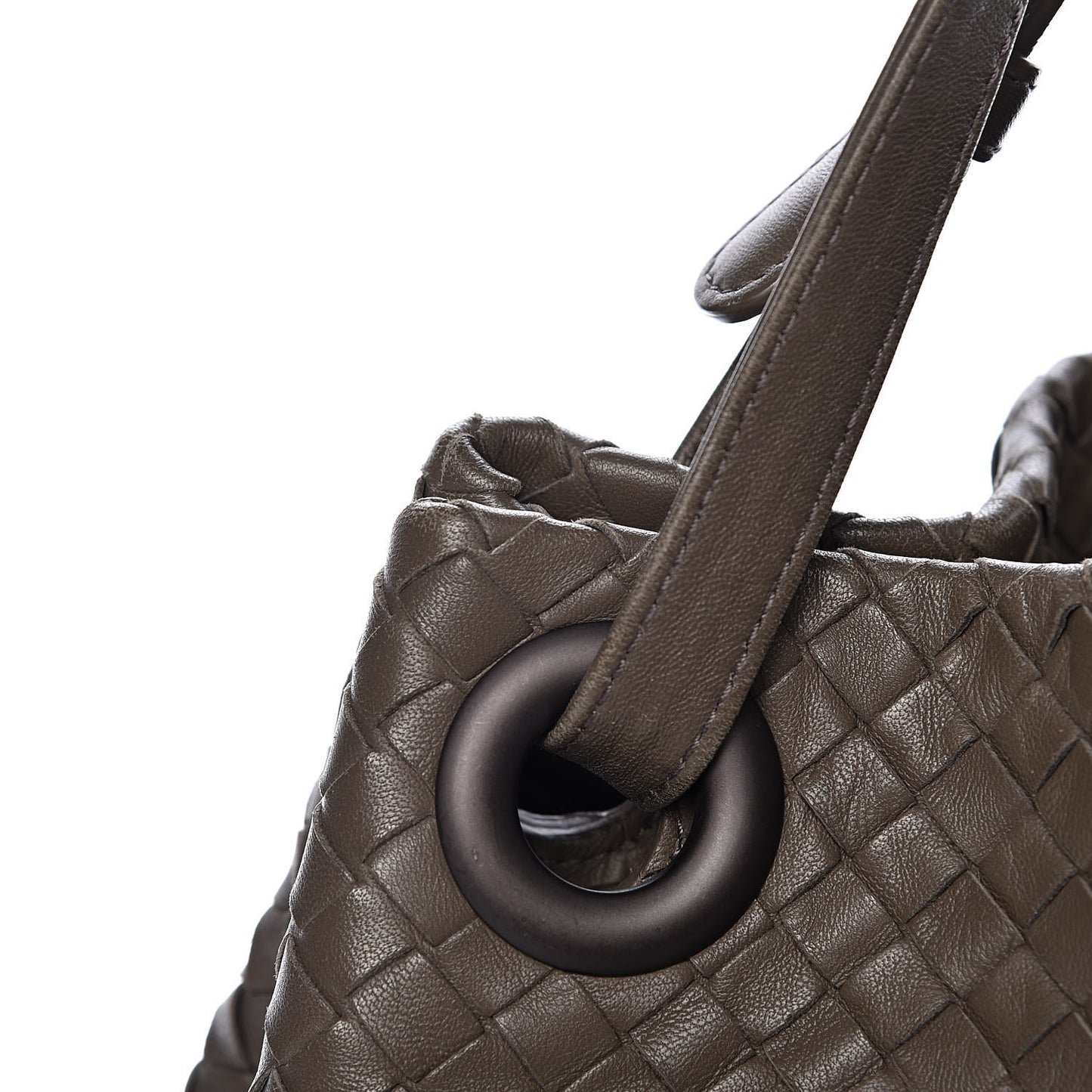 Nappa Intrecciato Medium Garda Bag Shadow