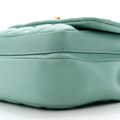 Chanel Calfskin Quilted Top Handle Flap Light Blue 10 of 10