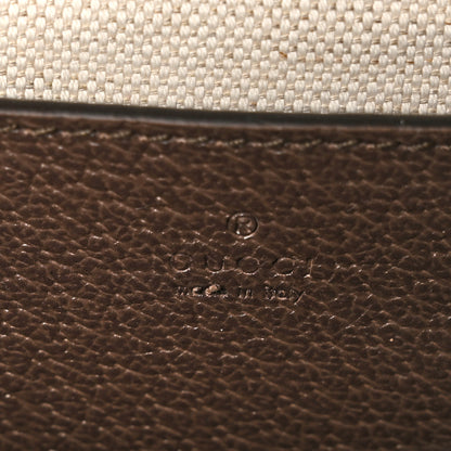 Gucci GG Supreme Monogram Textured Dollar Calfskin Web Mini Ophidia Envelope Shoulder Bag Beige Ebony New Acero 6 of 11