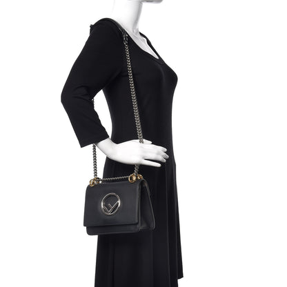 Fendi Vitello Century Opaco F is Fendi Small Kan I Shoulder Bag Black 2 of 10