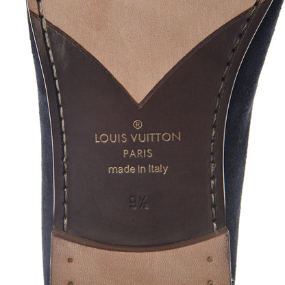 Louis Vuitton Suede Mens Montaigne Loafers 9.5 Marine 5 of 11