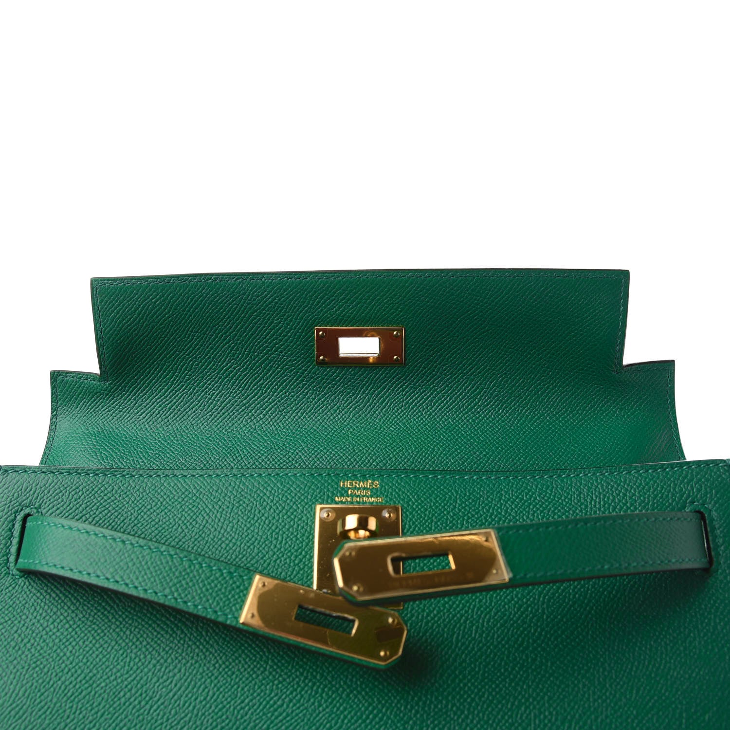 Hermes Epsom Kelly Sellier 28 Vert Vertigo 17 of 38