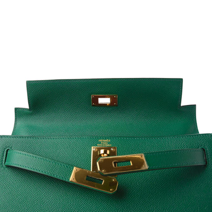 Hermes Epsom Kelly Sellier 28 Vert Vertigo 17 of 38