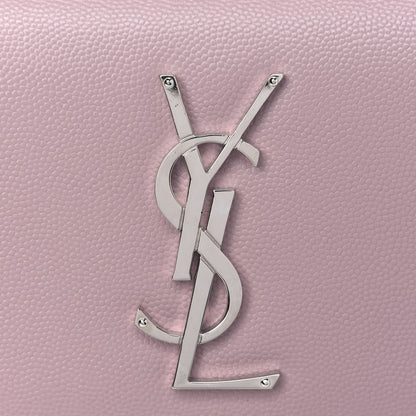 Saint Laurent Grain De Poudre Small Classic Monogram Kate Satchel Old Rose 4 of 4