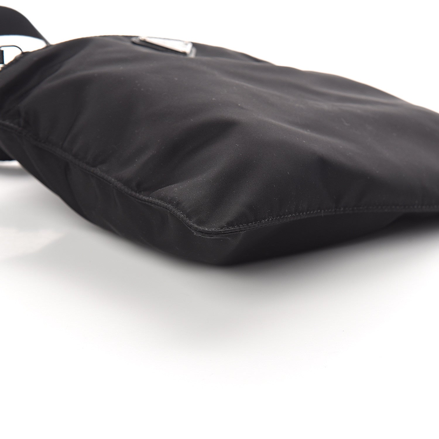 Prada Nylon Vela Flat Messenger Bag Black 7 of 8