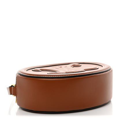 Celine Smooth Calfskin Cuir Triomphe Oval Bag Tan 4 of 10