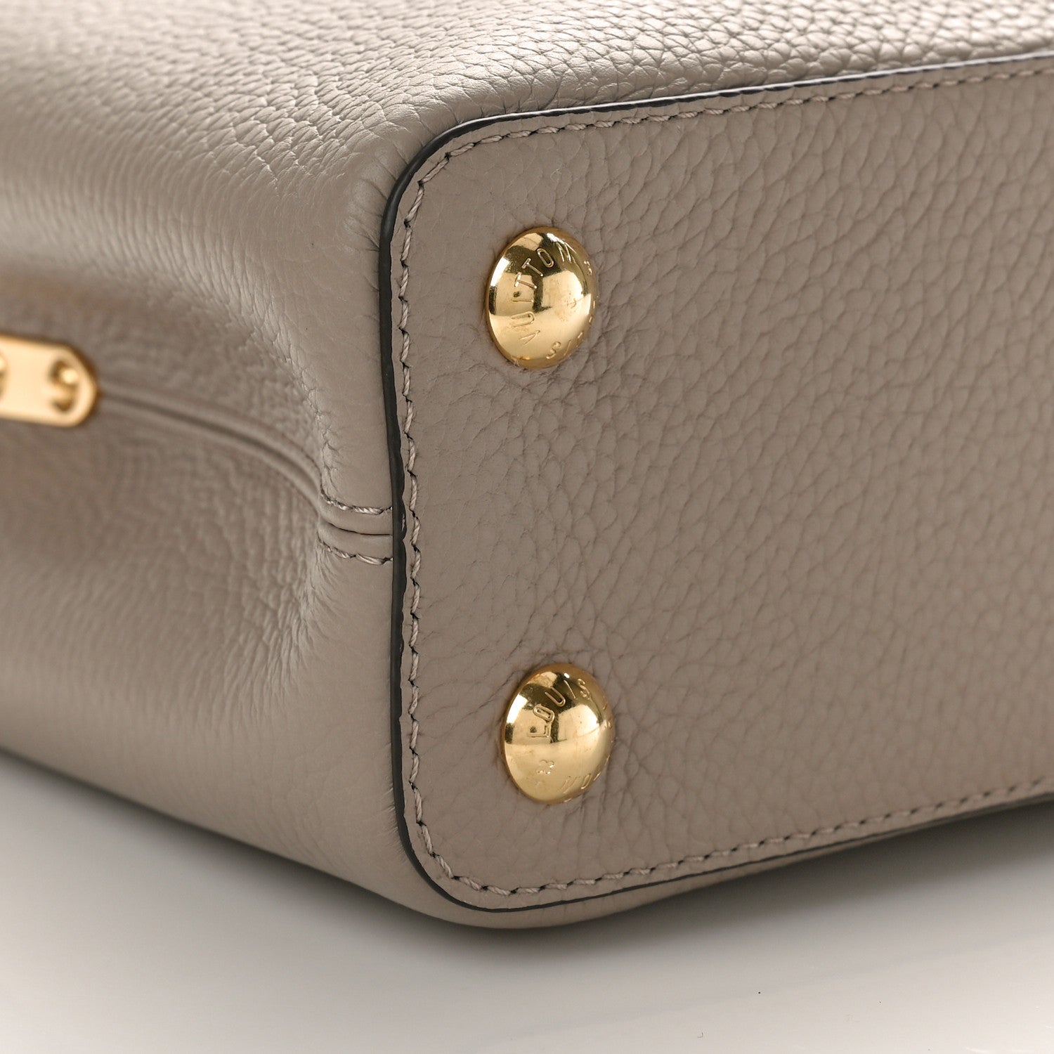 Louis Vuitton Taurillon Capucines BB Galet 8 of 9