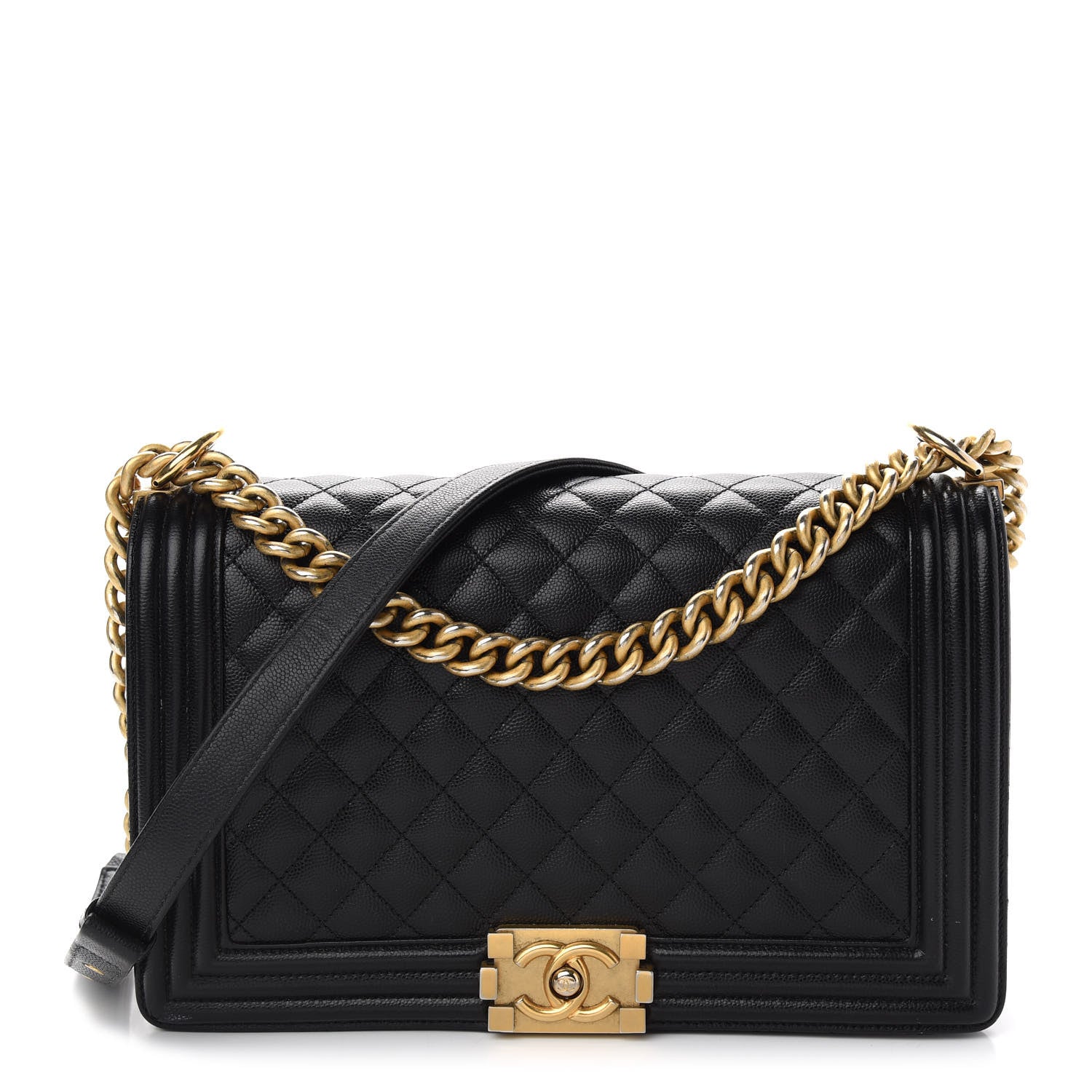 Chanel Caviar Quilted New Medium Boy Flap Black 1 of 10