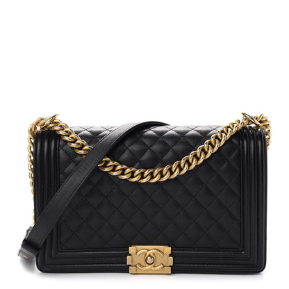 Chanel Caviar Quilted New Medium Boy Flap Black 1 of 10