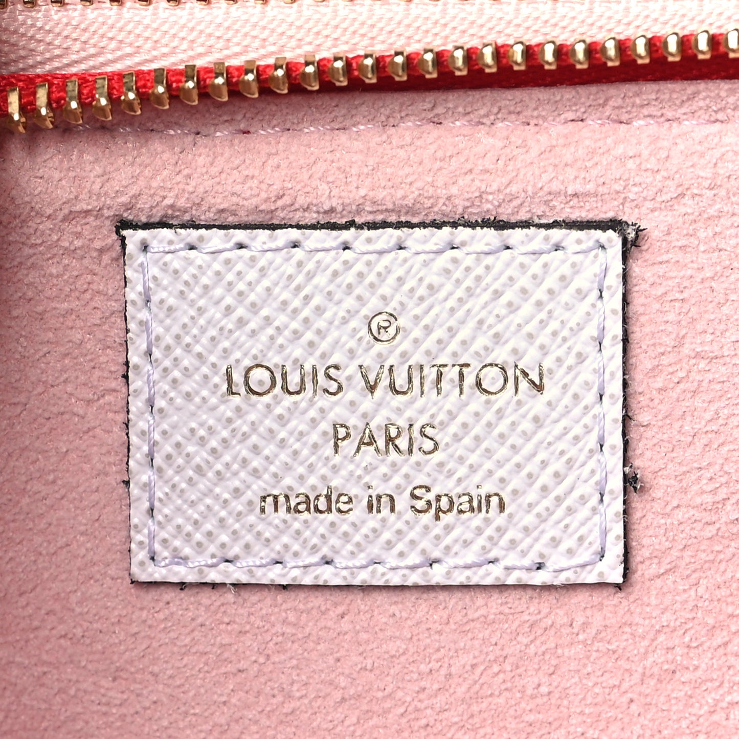 Monogram Giant Double Zip Pochette Rouge