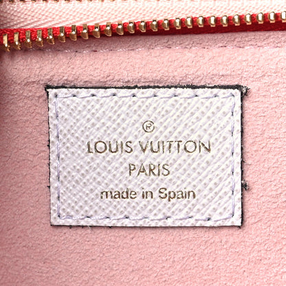 Louis Vuitton Monogram Giant Double Zip Pochette Rouge 7 of 9