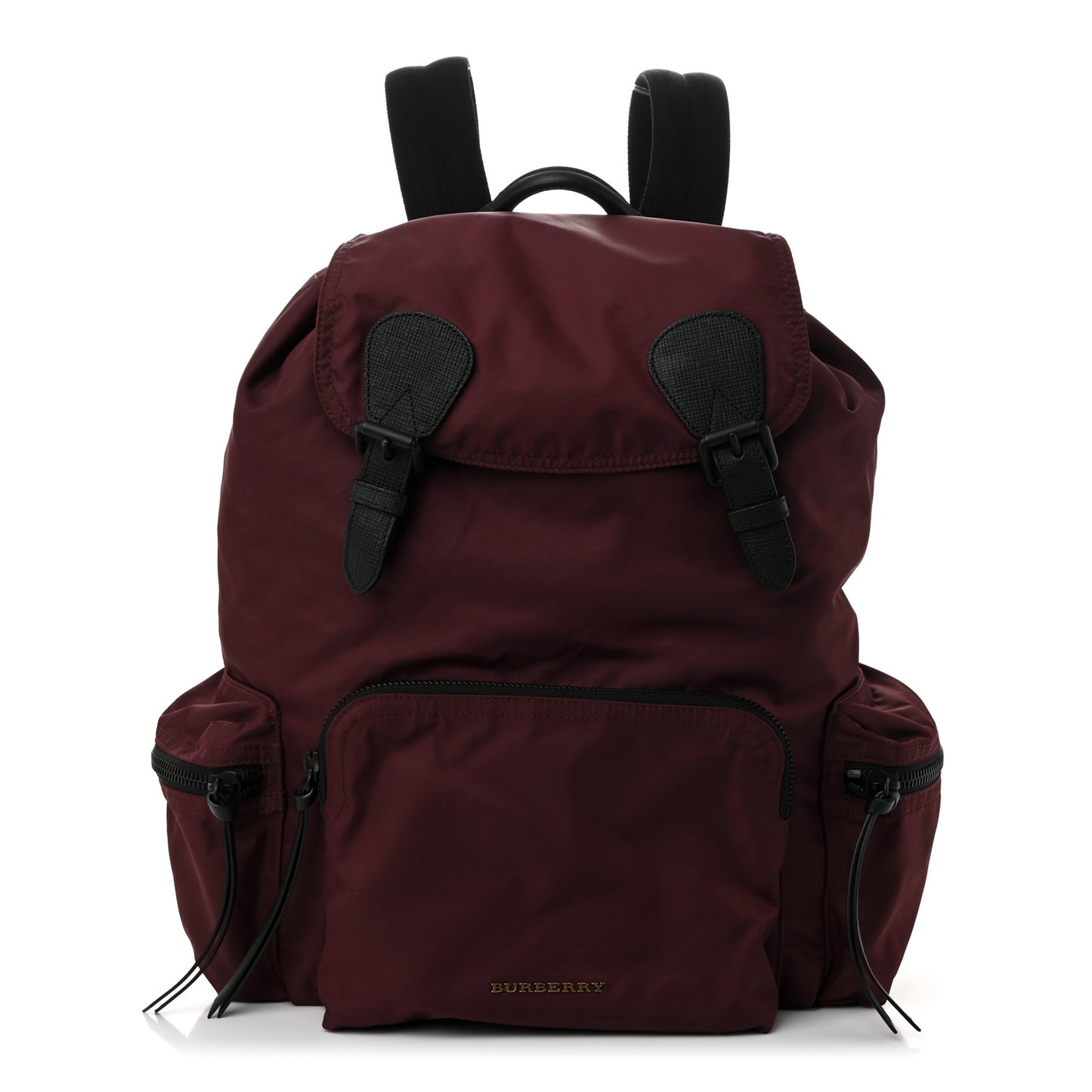 Nylon Medium Rucksack Backpack Burgundy Red