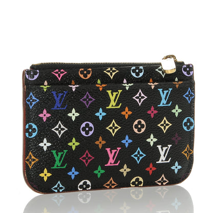 Louis Vuitton Monogram Multicolor Key Pouch Black Grenade 3 of 6