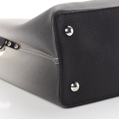 Louis Vuitton Taurillon Capucines MM Cloudy Black 7 of 13