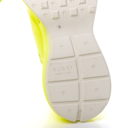 Gucci Calfskin Mens Rhyton Sneakers 10 Yellow Fluo 6 of 9