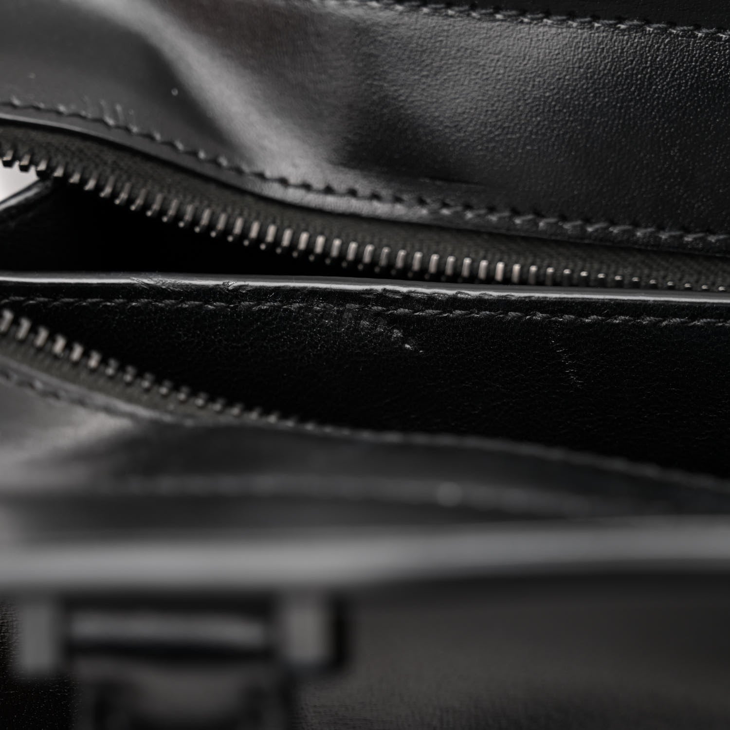 Saint Laurent Shiny Calfskin Medium Uptown Tote Black 11 of 16