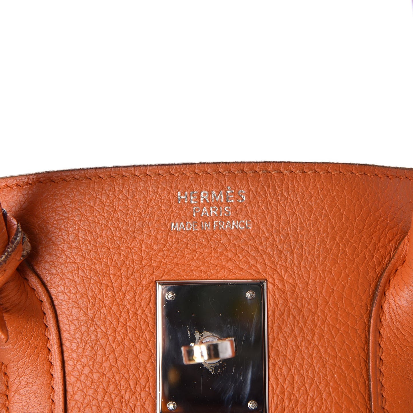 Togo Birkin 35 Orange