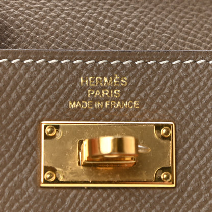 Hermes Epsom Kelly Pocket Compact Wallet Etoupe 7 of 7