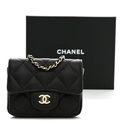 Chanel Caviar Quilted Mini Chain Belt Bag Black 11 of 11