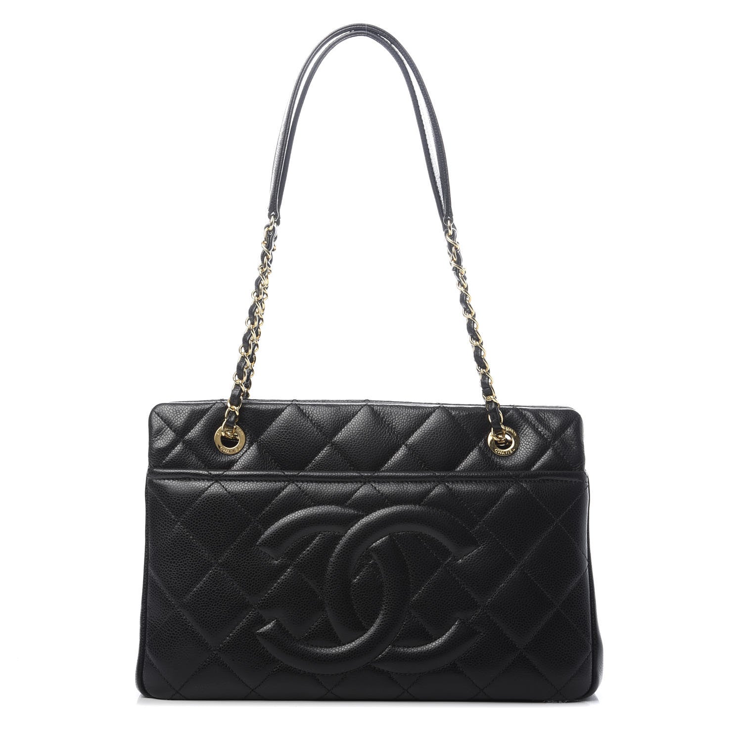Chanel Caviar Quilted Timeless CC Soft Tote Black 1 of 10