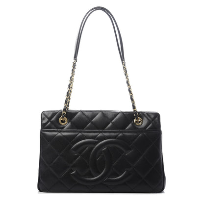 Chanel Caviar Quilted Timeless CC Soft Tote Black 1 of 10