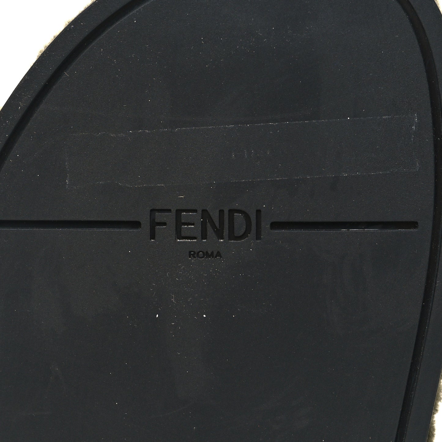 Shearling FF Fendi Feel Sandals 36 Illinois Military