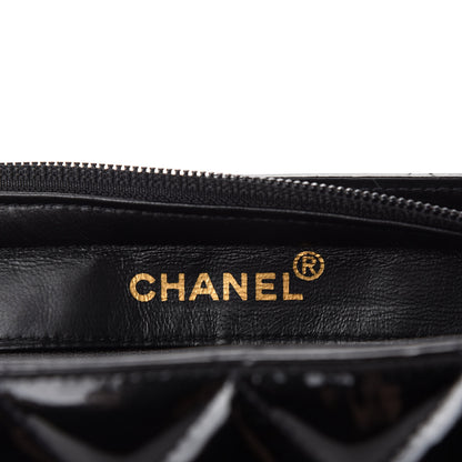 Chanel Patent Quilted Tote Black 8 of 11
