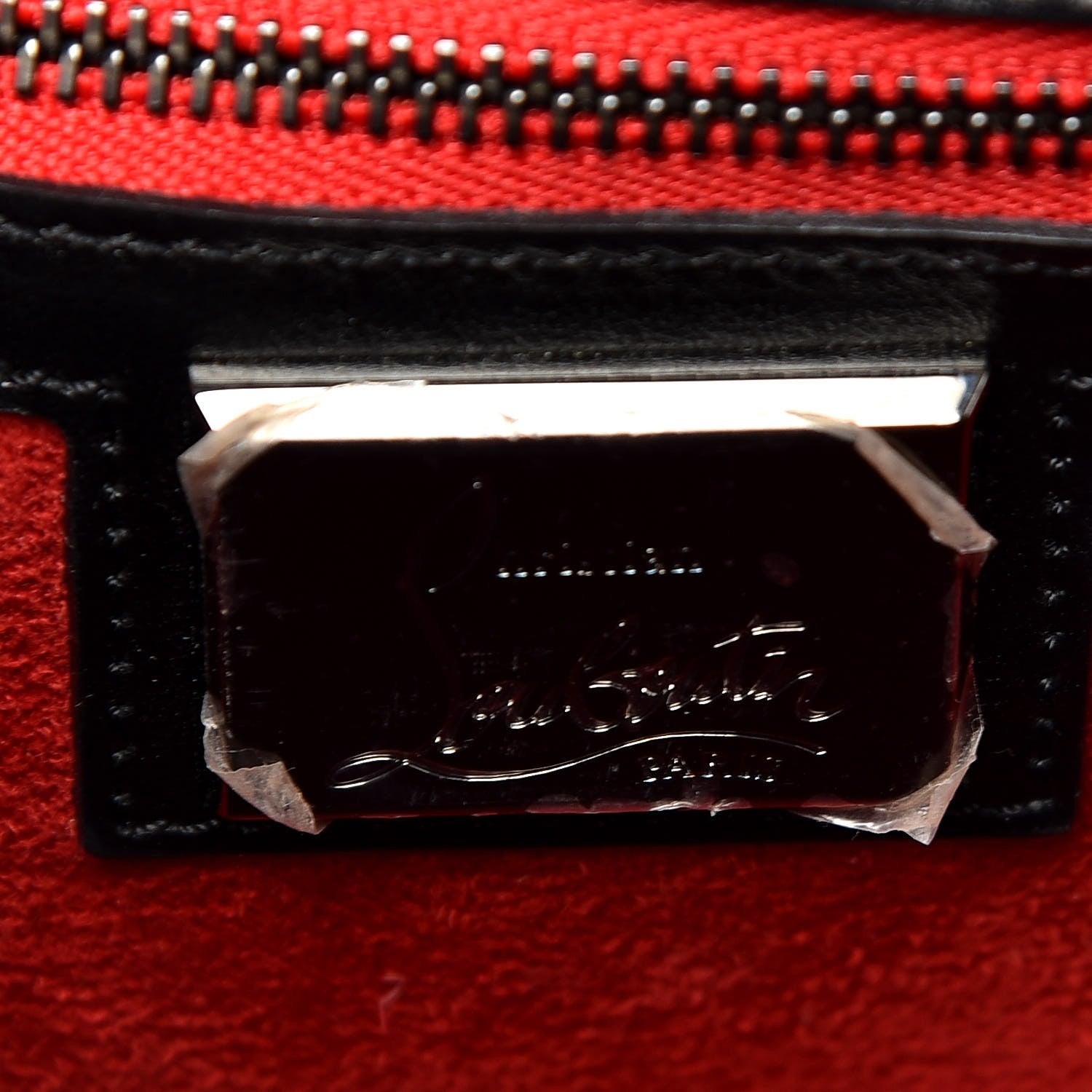 Christian Louboutin Calfskin Small Sweety Charity NV Shoulder Bag Black 6 of 9
