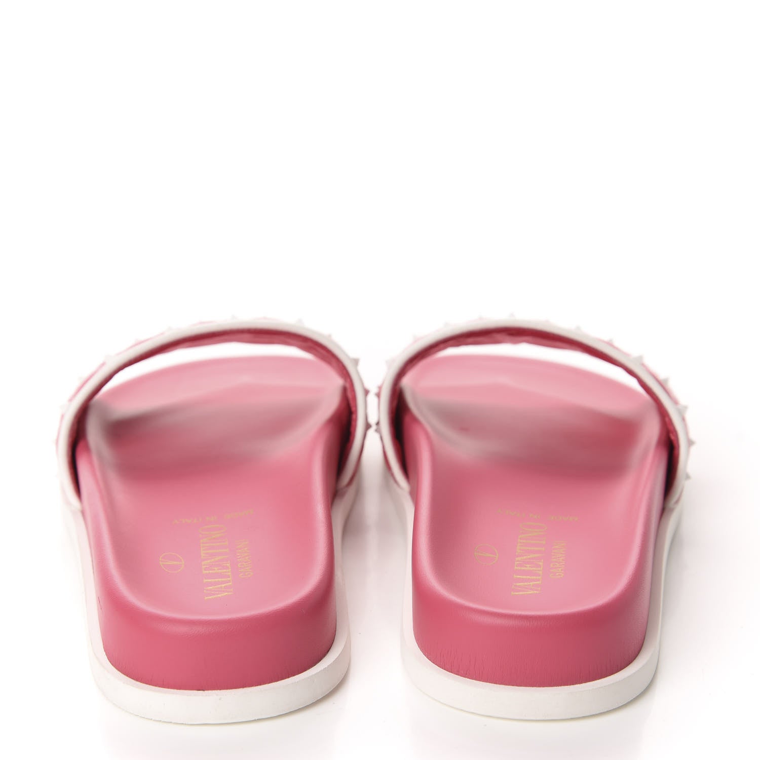 Valentino Garavani Nappa Free Rockstud Spike Slide Sandals 35.5 Shadow Pink 5 of 9