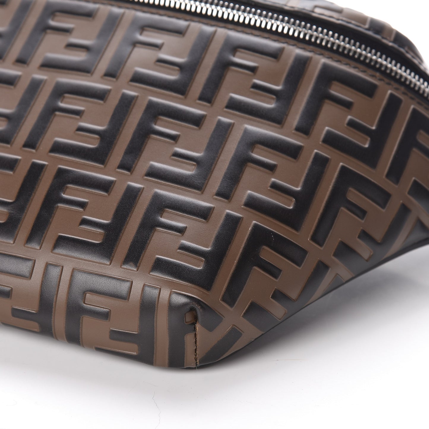 Vitello Century Bi-Color FF 1974 Embossed Belt Bag Maya Black