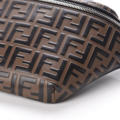 Fendi Vitello Century Bi-Color FF 1974 Embossed Belt Bag Maya Black 10 of 10