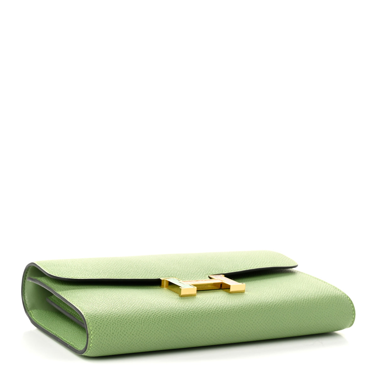 Hermes Epsom Alligator Lizard Constance Wallet To Go Vert Criquet Cactus Beige Sable Ombre 4 of 11