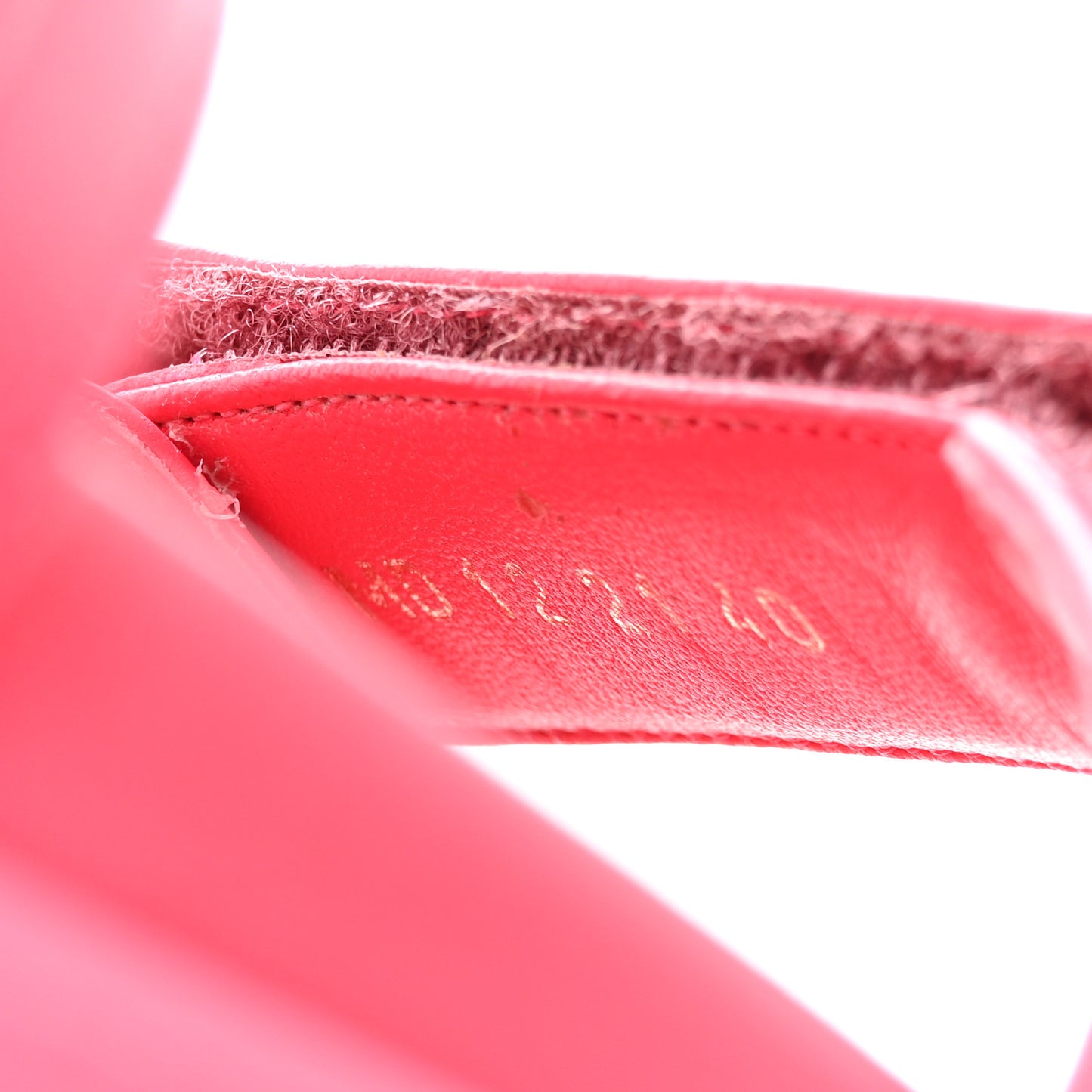 Lambskin Dioract Sandals 40 Raspberry