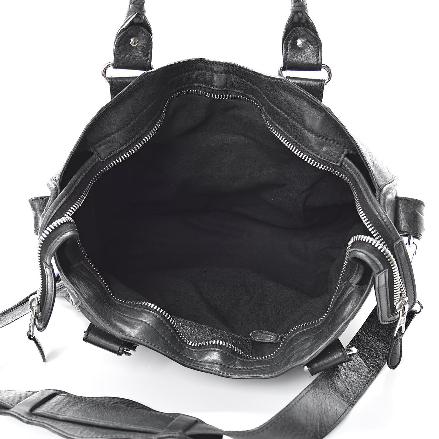 Agneau Giant 21 Silver Hardware Part Time Black
