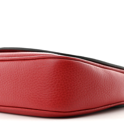 Gucci Pebbled Calfskin Small Soho Flap Crossbody Red 10 of 10