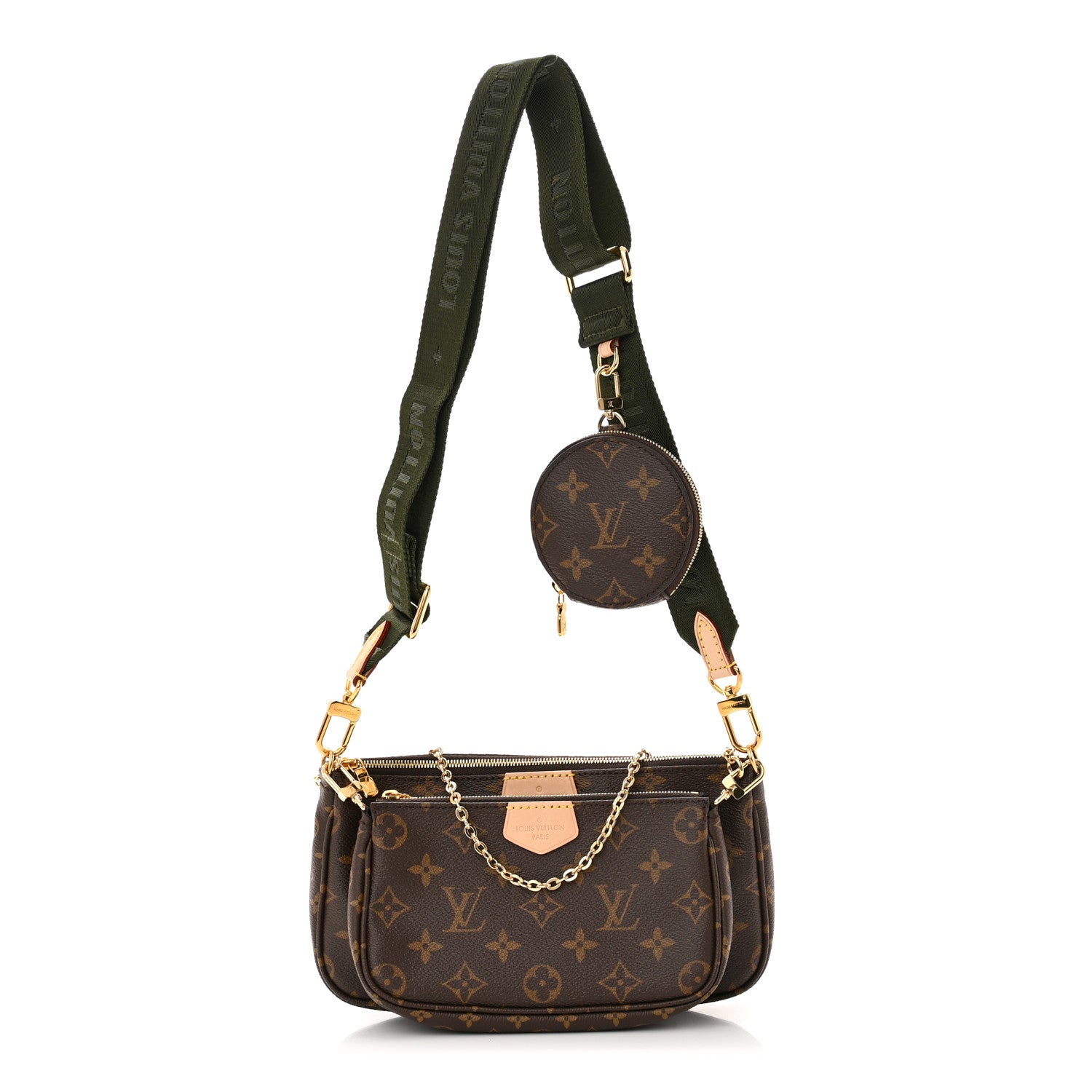 Louis Vuitton Monogram Multi Pochette Accessories Kaki 1 of 11