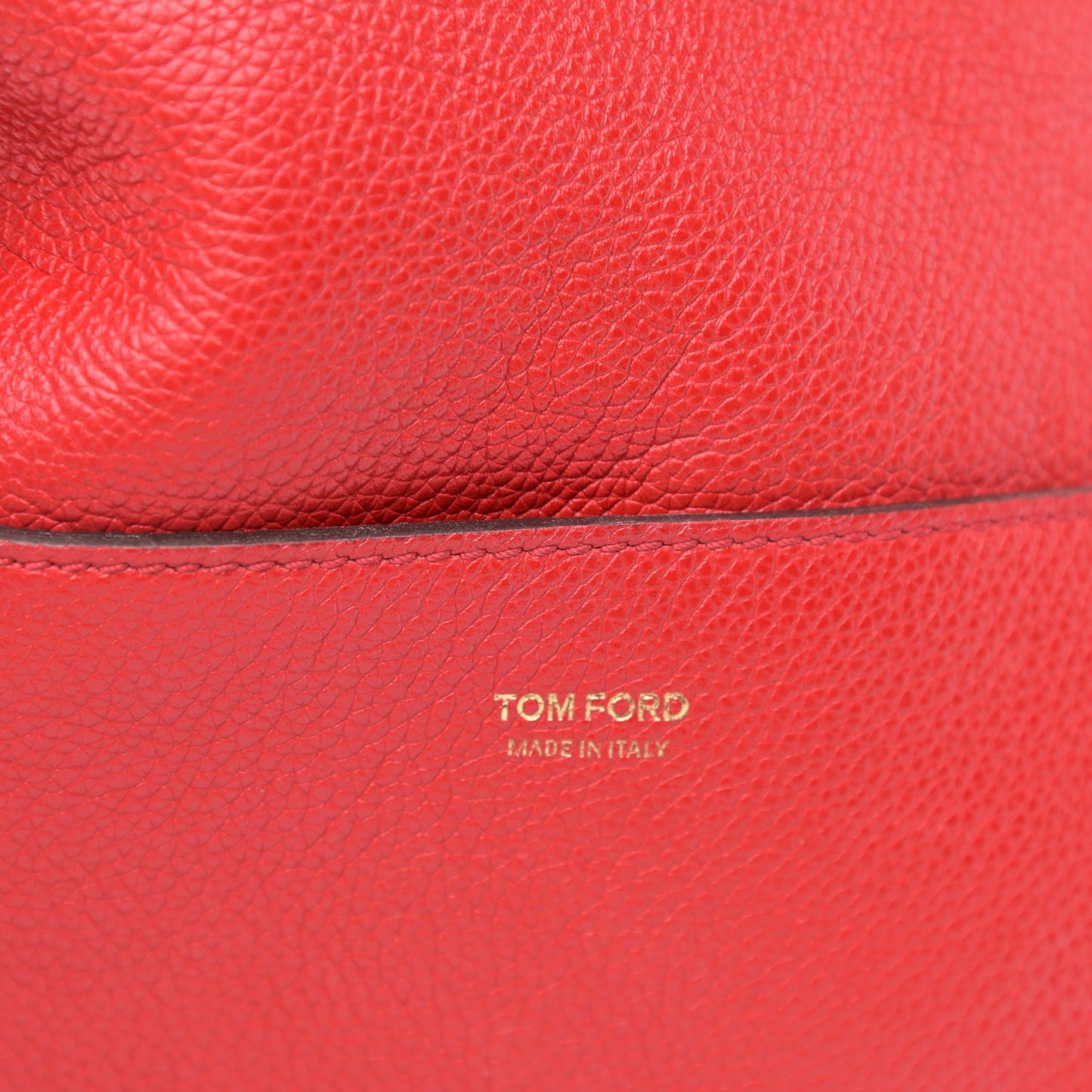 Pebbled Calfskin Large Jennifer Red
