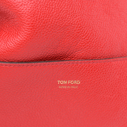 Tom Ford Pebbled Calfskin Large Jennifer Red 6 of 12