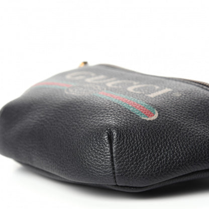 Gucci Grained Calfskin Small Logo Belt Bag Black 7 of 11