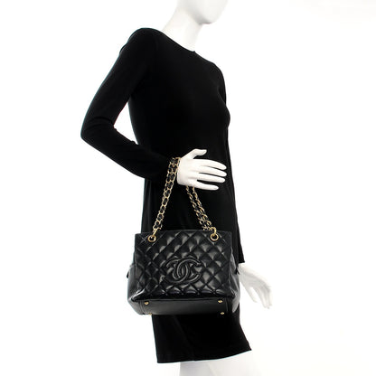 Chanel Caviar Quilted Petit Timeless Tote PTT Black 2 of 9