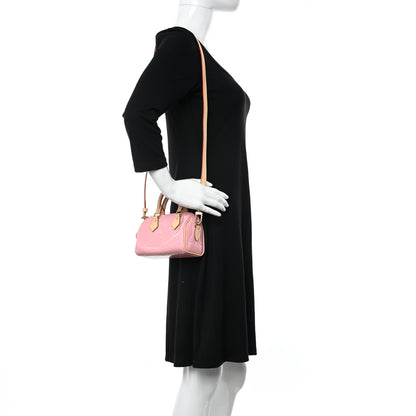 Louis Vuitton Vernis Monogram Nano Speedy Mochi Pink 2 of 9