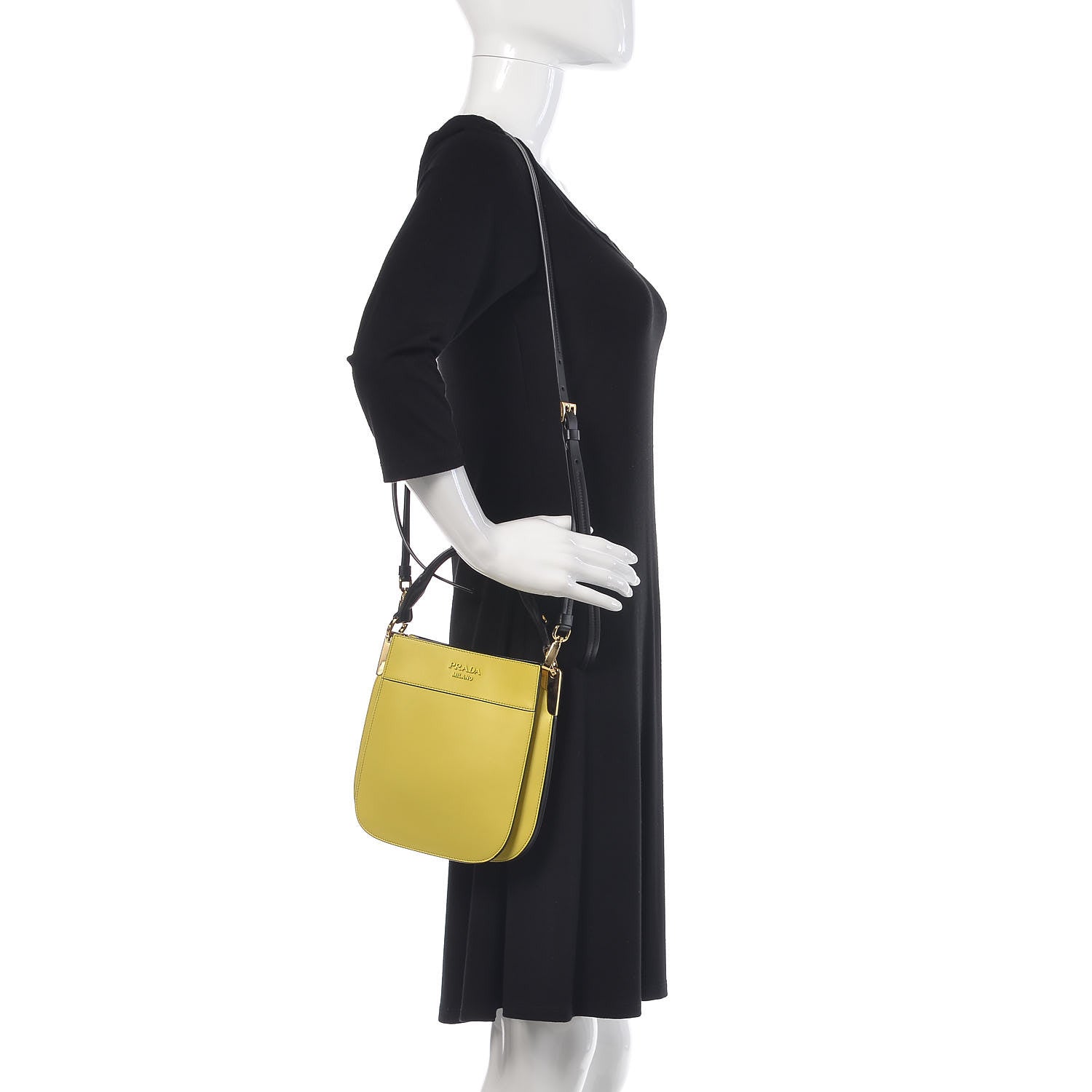 Prada City Calfskin Small Margit Bag Cedro 2 of 8