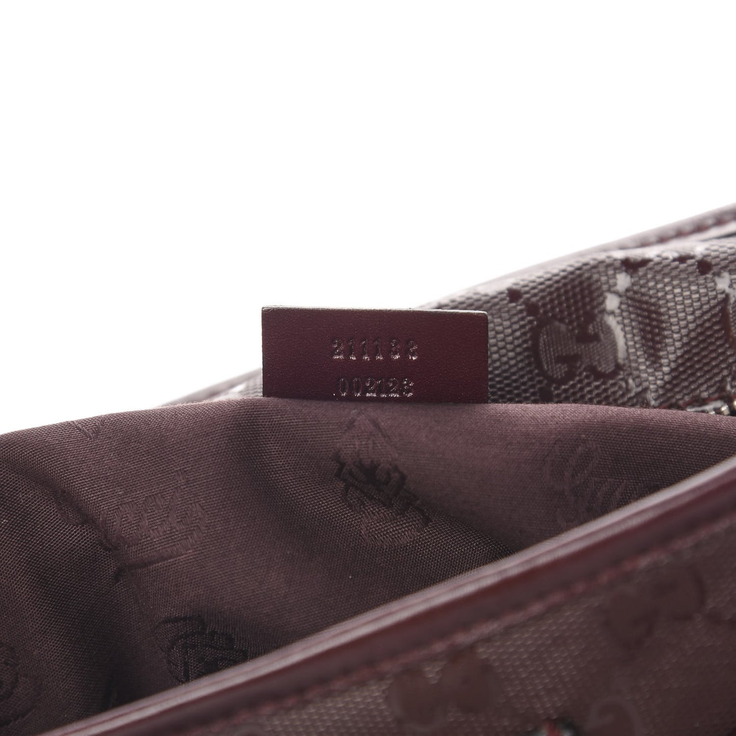 Imprime Monogram Small Joy Tote Bordeaux