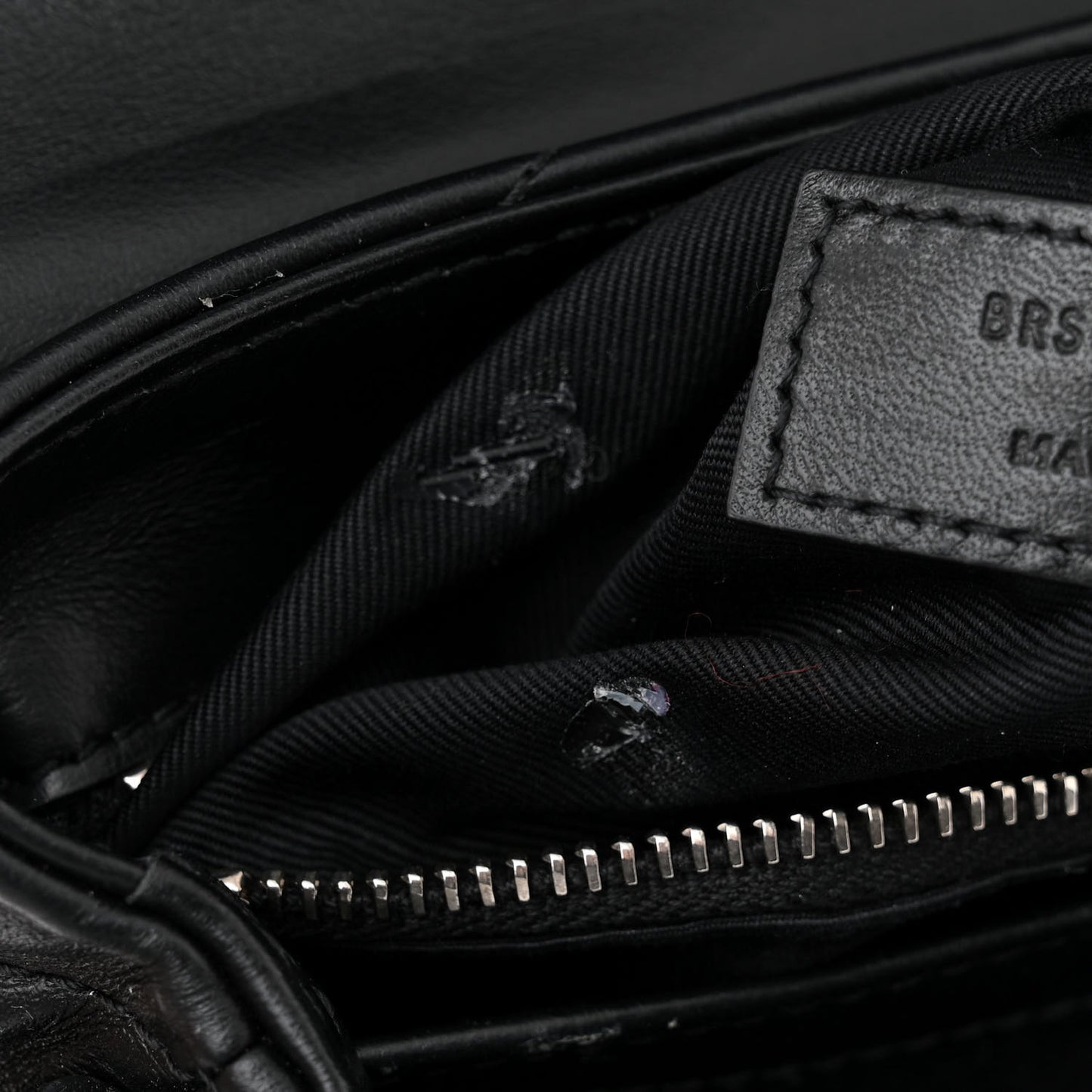 Calfskin Y Quilted Monogram Toy Loulou Crossbody Bag Black