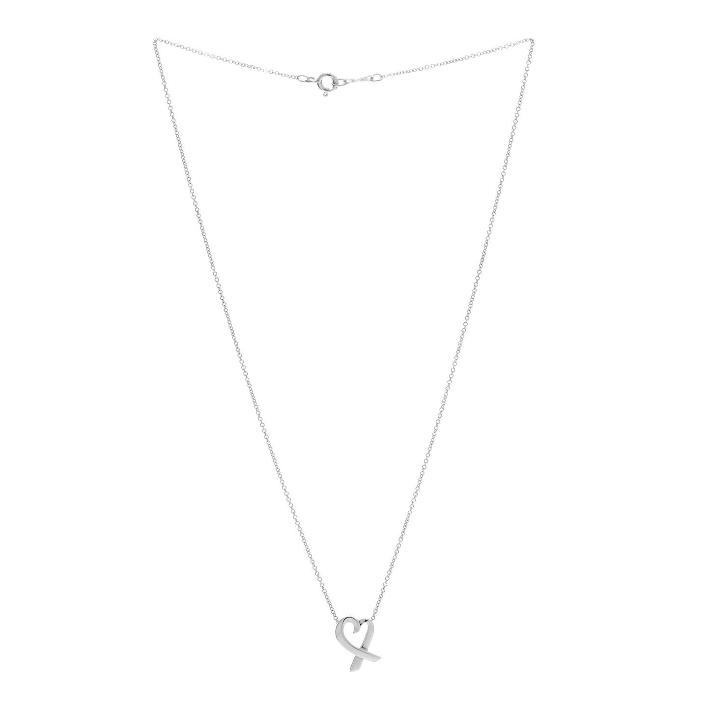 Sterling Silver Paloma Picasso Loving Heart Pendant Necklace