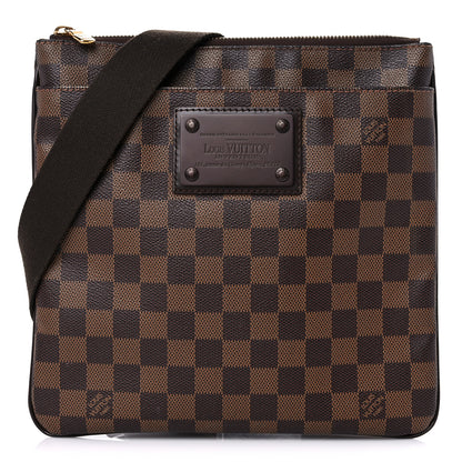 Louis Vuitton Damier Ebene Brooklyn Flat Pochette 1 of 12