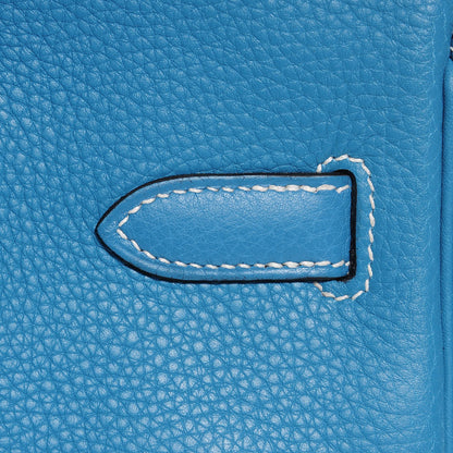 Hermes Togo Birkin 30 Blue Jean 12 of 29