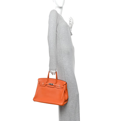 Hermes Togo BIRKIN 35 Orange 2 of 9